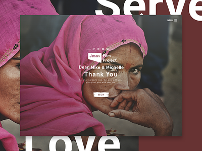 Jesus Film Project - Home Page app applicationdesign branding design minimal ui ux web website