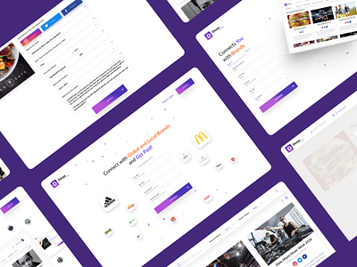 Influencer Marketing Platform app applicationdesign branding dashboard design design ui ux web