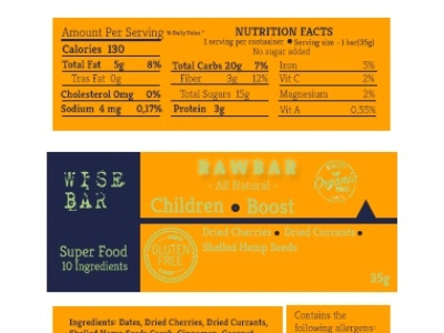 Wild Child - Raw BAR - Label america design labels raw bars vector