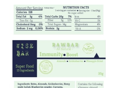 Wild Immunity - Raw Bar - Label america design labels raw bars vector