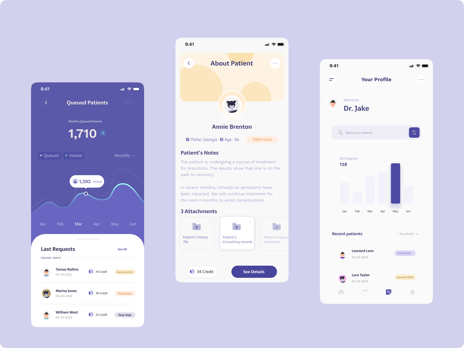 Medical Mobile App by Nick Badzagua on Dribbble