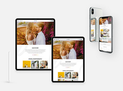 Wow - photographer website fashion mobile responsive ui uidesign ux