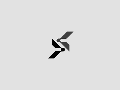 LETTER "S" TECH LOGO MARK connect cool creative design lettermark logo minimal s simple tech