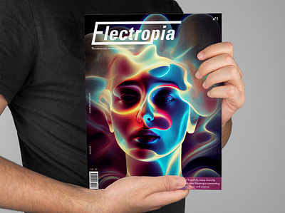 Electropia magazine ai diplomprojekt editorial design electropia graphic design graphic designer logo design magazine magazine design