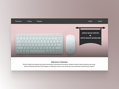 Landing Page Online Store Tokonaina