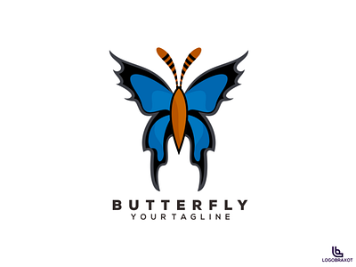 BUTTERFLY branding design illustration italia logo typography usa vector
