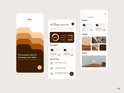 #5 FileIt - A file managing app concept community data design figma file india iphone manage mobile ui ux