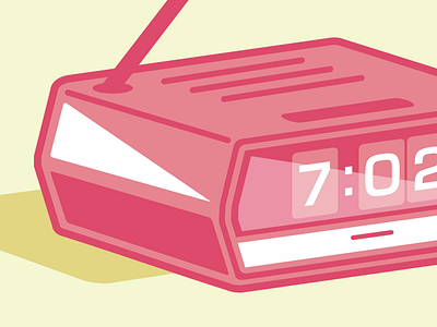 Alarm Clock flat illustration vector