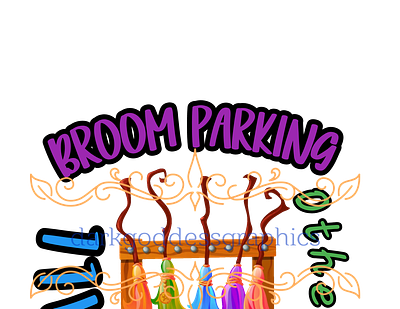 Broom Parking design graphic design png sublimation vector