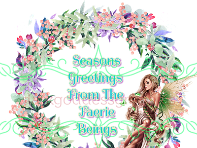 Fae greetings design graphic design holidays png sublimation vector