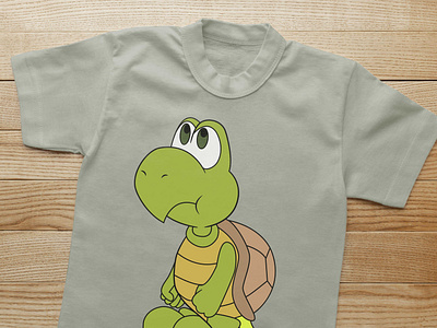 Tortoise Baby T-shirt Illustration