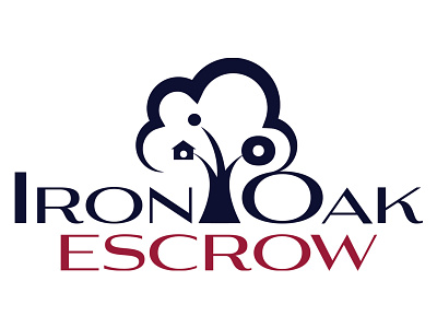 Iron Oak Escrow branding escrow logo logo design real estate