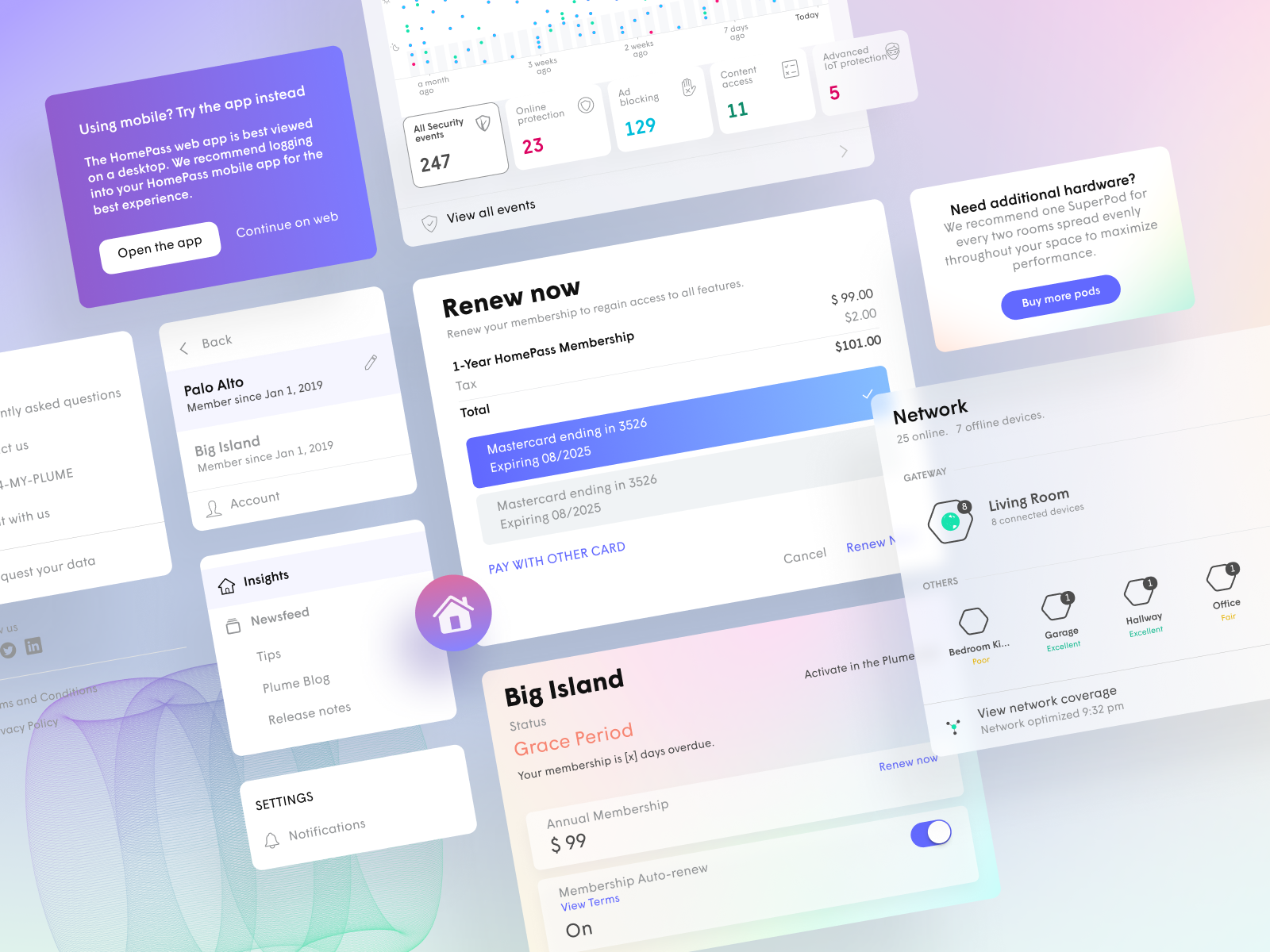 Plume HomePass WebApp Experience By Hijin Nam For Plume On Dribbble   Dribbble 4x 