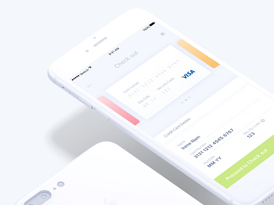 Daily UI #002 Credit Card Checkout app checkout credit card dailyui form input mobile ui ux