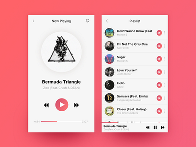 Daily UI #009 Music Player 009 app daily dailyui mobile music musicplayer player ui ux