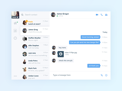 Daily UI #013 Direct Messaging