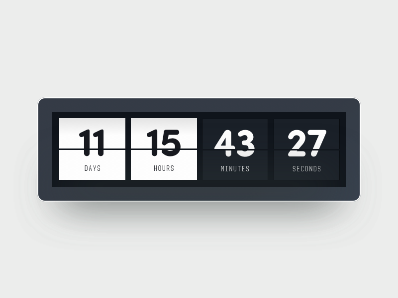 Daily UI #014 Countdown Timer By Hijin Nam On Dribbble