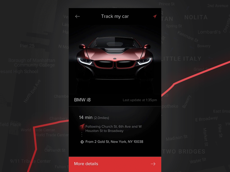 Daily UI #020 Location Tracker Animation 020 animation app dailyui flinto location mobile tracker ui ux