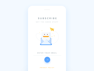 Daily UI #026 Subscribe 026 app daily dailyui email mobile newsletter subscribe ui ux