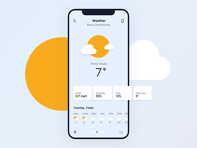 Daily UI #037 Weather app