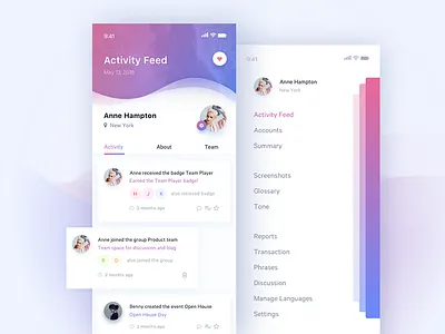 Daily UI #047 Activity Feed 047 activity app daily dailyui feed history mobile ui ux