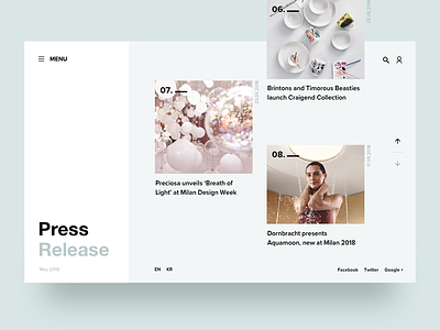 Daily UI #051 Press Page 051 daily dailyui layout page press pressrelease release ui ux web