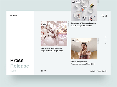 Daily UI #051 Press Page