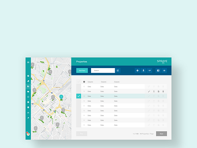 Spraye Application Dashboard Design design ui ux