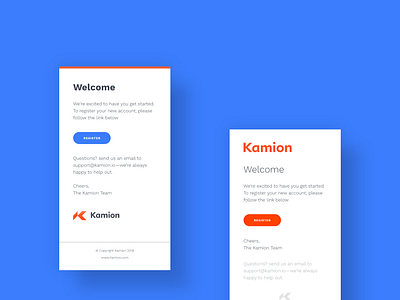 Kamion Email Design design ui ux