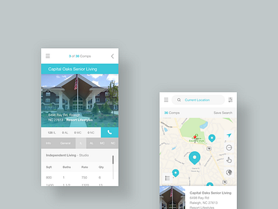 VisionLTC Senior Living Real Estate Management Application Desig design ui ux