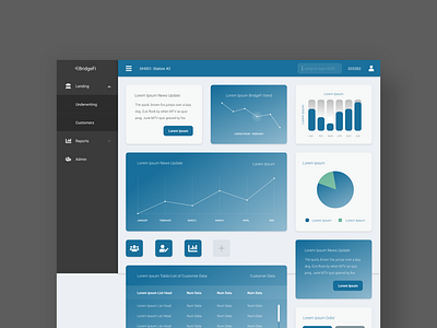 BridgeFi Application Dashboard Design app design graphic design ui
