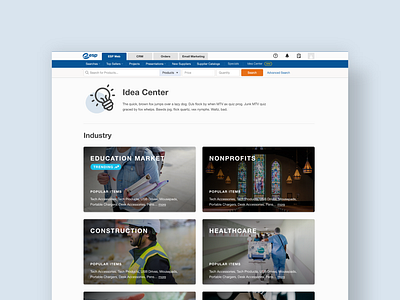 ESP Idea Center Promotional Merchandise eCommerce Website Design design illustration logo ui vector website design