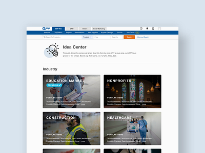 ESP Idea Center Promotional Merchandise eCommerce Website Design