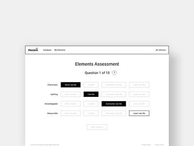 Elements Personality Type Workplace Compatibility Application