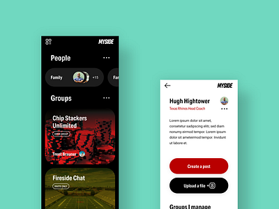 MySide Decentralized Social Networking Application Design app branding design ui ux