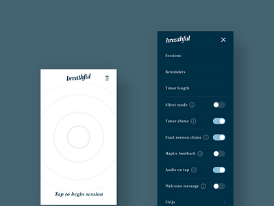 Breathful Meditation Application Redesign