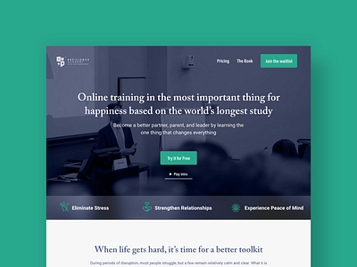 Life Coach Landing Page Design