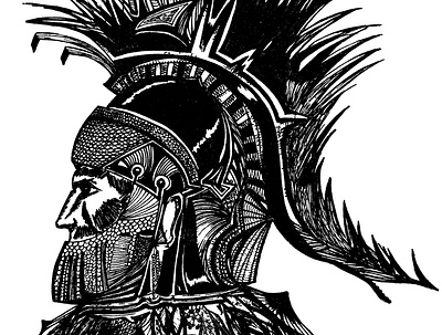 Praetorian Warrior abstract art black brave design digital art fantasy helmet illustration legioner man praetorian rome strenght war warrior