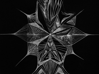 The Sculp abstract art black branding design digital art fantasy head illustration logo sceleton sculp