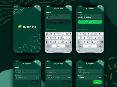 Avochato - Sign in design concept app chat communication crm design form ios app login messaging mobile sign in