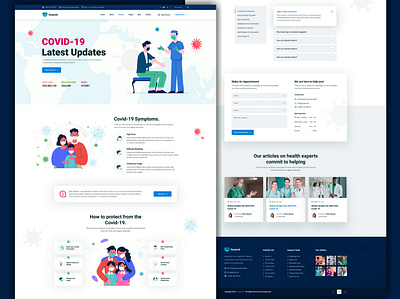 Gesund - Covid-19 & Medical branding covid 19 illustration ui