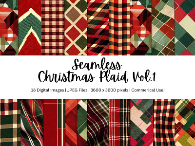 18 Christmas Plaid Backgrounds christmas plaid clipart commercial use design fantasy cliparts flannel checks gold glitter graphic design illustration log cabin lumberjack plaid background plaid jpg plaid patterns red digital paper scottish fabric seamless patterns xmas decor