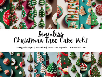 18 Christmas Tree Cake Backgrounds Vol_1 cake seamless christmas pattern christmas seamless christmas tree cake clipart commercial use design digital pattern graphic design holiday cake pattern holiday seamless repeating pattern seamless file seamless pattern seamless patterns seamless repeat tree cake pattern tree cake seamless
