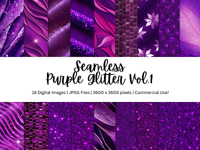 18 Purple Glitter Backgrounds Vol.1