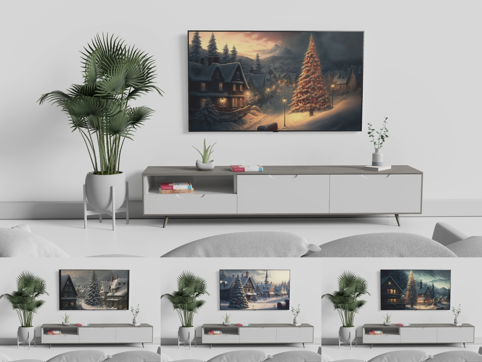 samsung frame tv christmas art free download