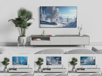 Samsung Frame TV Art Christmas, Snow Dusted Pine Forest BUNDLE art tv background christmas decor christmas frame tv frame tv art holiday decor illustration instant download lg tv art samsung download samsung frame samsung frame tv art samsung tv winter decor winter forest