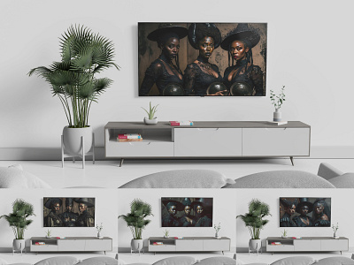 Samsung Frame TV Art Black Witches BUNDLE