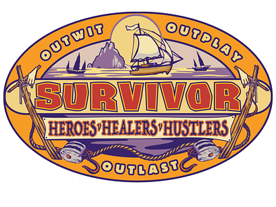 Survivor Season 35 branding concept art conceptual design graphic design illustration logo production design vector