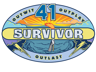 Survivor Season 41 branding concept art conceptual design graphic design illustration logo production design vector