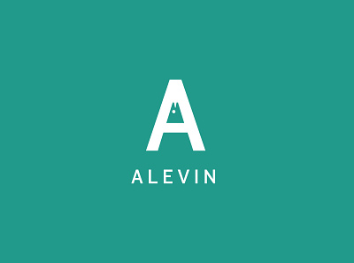 Alevin branding design icon illustration logo typography vector